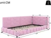 MODFU Tagesbett Polsterbett 90x200cm mit LED und Produktbild-Vorschau 6