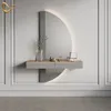 Coiffeuse Livinity Ascona Gris 120cm avec 2 tiroirs, Model Voir les images du produit 2