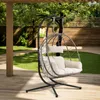 Juskys Doppelhängesessel Aria - Polyrattan Hängesessel mit Produktbild-Vorschau 25