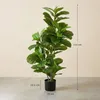 Umelo vyzerajúca ficusová rastlina HOMCOM, výška 110 cm, s Náhľad obrázku produktu 3