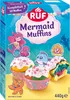 A box of RUF Mermaid Muffins with decorated muffins shown in the foreground. Produktbild-Vorschau