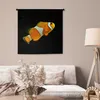 MuchoWow® Wandteppich Wandbehang Fisch - Linie - Schwarz Produktbild-Vorschau 5