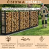 Venkovní stojan na dřevo, pozinkovaný kov, 335 x 25 x 115 Náhled obrázku produktu 4