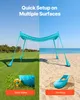 Tente de plage VEVOR avec protection solaire (UPF 50+) 3 x Voir les images du produit 5