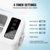 Close-up of a white ultrasonic cleaner with a digital display and control panel. Voir les images du produit