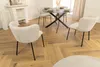 riess-ambiente Design Stuhl LYON beige Cord schwarze Produktbild-Vorschau 4