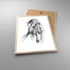Gerahmtes Poster - Rahmen in heller Eiche - Pferd Galopp Produktbild-Vorschau 3
