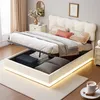 ProximaX gestoffeerd bed, 140x190 cm, met gasveerlift en Productafbeelding-voorbeeld 4
