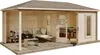 Alpholz Gartenhaus Set Liwa Naturbelassen 614x317cm mit Produktbild-Vorschau 5