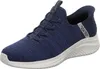 A single blue Skechers slip-on shoe is shown against a white background. Produktbild-Vorschau