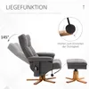 HOMCOM Relaxsessel Massagesessel mit Fußhocker Produktbild-Vorschau 5
