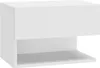 A white modern bedside table with an open shelf. Produktbild-Vorschau