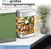 A kitchen scene with a trash can and cabinets. Podgląd zdjęcia produktu