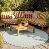 In- & Outdoor Teppich Rund - Summer Azteca Mint Produktbild-Vorschau 2