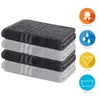 Lavea® 4er Set Duschtuch 70x140 cm, 100% Baumwolle – Produktbild-Vorschau 2