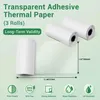 Phomemo Transparentes Selbstklebendes Thermopapier, 50 mm x Produktbild-Vorschau 2