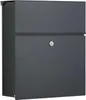 Heibi Briefkasten CALMALUX Aluminium grau RAL 7016 mit Produktbild-Vorschau 1