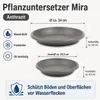 Pflanztopfuntersetzer Mira Anthrazit Ø 34cm - Frostsicher & Produktbild-Vorschau 3