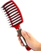 Haarbürste mit Wildschweinborsten und Nylonstiften rot Produktbild-Vorschau 3