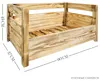 Hundebett aus Massivholz 90x57x45 cm – Braun, Natur oder Produktbild-Vorschau 6