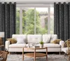 Vorhang EVI schwarz silber  140x250 cm  Ösen Ösenvorhang Produktbild-Vorschau 9