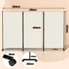 Paravent auf Rollen 3 teilig Beige 263x181 cm Outdoor Produktbild-Vorschau 7