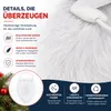 2 in 1 - Weihnachtsmannbart - Nikolausbart Bart weiß Weiß - Produktbild-Vorschau 4