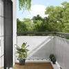 vidaXL Balkon-Sichtschutz Hellgrau 90x500 cm 100 % Produktbild-Vorschau 2