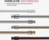 Multiple curtain rods of different colors displayed horizontally against a white background. Anteprima dell’immagine prodotto