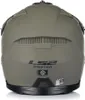 The back view of a matte sand colored modular helmet. Náhled obrázku produktu