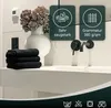 6er Set Handtücher, Baumwolle, 50x70 cm , schwarz Produktbild-Vorschau 6