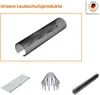 INEFA 10x Laubschutzgitter Dachrinnen Laubschutz, PVC Produktbild-Vorschau 3
