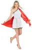 Costume da dea romana da donna bianco-rosso-oro - M Anteprima dell’immagine prodotto 2