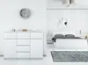 Kommode mit 6 Schubladen 2 Schränke 120cm Klamotenschrank Produktbild-Vorschau 3