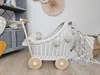 WikliBOX - Handgemachter Puppenwagen Weiß aus Weide – mit Produktbild-Vorschau 1