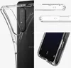 Collage of images showing a clear phone case on a Sony Xperia 5 III phone. Podgląd zdjęcia produktu