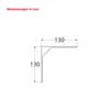 Regalhalter 130 x 130 mm Regalträger Regalwinkel Produktbild-Vorschau 3