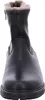 A front view of a black winter boot with fur lining. Produktbild-Vorschau