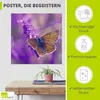 ARTland Poster Schmetterling Lavendeltraum Größe: 70x70 cm Produktbild-Vorschau 2