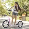 HOMCOM Kinderroller mit Luftreifen Scooter Tretroller Produktbild-Vorschau 2