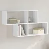 vidaXL Wandregal Weiß 100x20x53 cm Holzwerkstoff Produktbild-Vorschau 2
