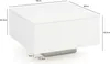 FineBuy Design Couchtisch 60 x 60 cm Quadratisch - Holz Produktbild-Vorschau 2