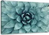 Leinwandbild blaue aloe vera 100x70 cm Feeby grün wandbild Produktbild-Vorschau 1