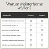 A comparison table highlighting the features of Meisterhome products versus competitors. Anteprima dell’immagine prodotto
