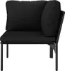 vidaXL 6-tlg. Garten-Lounge-Set mit Auflagen Schwarz PVC Produktbild-Vorschau 7