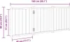 vidaXL 3-częściowa składana bramka dla psa biała 150 cm z Podgląd zdjęcia produktu 7