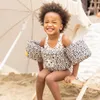 Maillot de bain Puddle Jumper - Vert/rose - Bandes Voir les images du produit 8