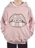 KMISSO Mädchen Pullover mit Kapuze Power Stars Lachs 140 Produktbild-Vorschau 1