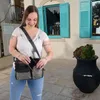 Sunsa Canvas Tasche. Grau schwarz Umhängetasche. Produktbild-Vorschau 7