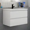 Badezimmermöbel 80cm CINIC-Serie Keramik Waschtisch mit Produktbild-Vorschau 1